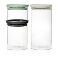 Keukengerei Verkoop Winkel 22 Brabantia Voorraadbussen Glas 3-pack